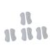 FRCOLOR 4 Pairs Post After Suede Heel Inserts Heel Grips Heel Cushion Pad Heel Liners Half Insoles Leather Inserts Grey 10.7X3.5cm