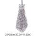 Chenille Hand Towel with Hanging Loop - Soft and Absorbent Cute Animal Cleaning Cloth for Kitchen and Bathroom 26 * 28cm (Grey) - Buy Online on GoSupps.com