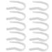 Hemobllo 10 Pi ces Clip Correcteur de Nez Plastique Accessoire de Beaut pour Redressement et Modelage Nasal U-forme Facile Utiliser pour Am lioration Du Nez Au Quotidien