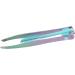 Sonew Stainless Steel Eyebrow Brush False Fake Eyelash Tweezers Small and Portable Multifunctional Tweezer for Repairing Eyebrows Green Violet Gradient - Buy Online on GoSupps.com