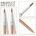 minkissy Metal Rod Nail Art Pen Nail Design Liner Professional Nail Pens Manicure Liner Brush Nail Salon Brush Nail Line Pens Nail Art Supplies Nail Art Liner Rose Gold Aluminum Symphony 17.40X1.00X1.00CM As Shown - Buy Online on GoSupps.com