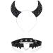 xbiez Girls Glitter Gothic Halloween Cosplay Devil Wing Headband Punk Hair Jewelry Unique Black Headwear Supplies 4 - Buy Online on GoSupps.com