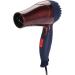 KUIKUI Travel Hair Dryer Mini Hair Dryer Foldable for Europe Travel only EU Plug 220V Cord Length 1.2m Coffee - Buy Online on GoSupps.com