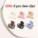 6 PCS Medium Claw Hair Clips Set for Women and Girls - Matte Square Small Clips for Thin & Thick Hair - Nonslip Neutral Rectangle Jaw Clip - Buy Online on GoSupps.com