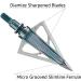 NAP Thunderhead Micro Grooved Ferrule Diamize Sharpened Fixed Blade Broadhead Set, 100 Grain - 5 Pieces - Buy Online on GoSupps.com