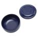 AMONIDA Shaving Foam Bowl Easy to Lather Shaving Soap Bowl Dark Blue with Lid for On the Go