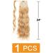 Prinfantasy Curly Wavy Wrap Around Ponytail Hair Extension | 24 inch Synthetic Hairpiece for Women - MW129 - Buy Online on GoSupps.com