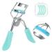 Uranian Eyelash Curlers with Comb Protable Eyelash Curler with 4 Silicone Refill Pads Professional Lash Curler Makeup Tool for Eyes (2 Green)