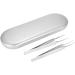 Anggrek Eyelash Tweezers & Organizing Case - Premium Makeup Tool for Lash Extensions (Silver) - Buy Online on GoSupps.com