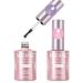 MIZHSE Base and Top Coat Gel Nail Polish 2x18ML Large Capacity Top and Base Coat Gel Polish  Long-Lasting Shiny No Wipe Gel Top Coat and Base Coat Nail Polish  Soak Off UV LED Clear Nail Polish 2 Pcs