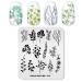 Alexnailart Nail Art Stamping Plates Set Flower Print Manicure Template Nail Art Tools (NA015)