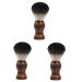Fomiyes 3st Bartbrush Razor Foam Razor brush For men's turban cat-telephone charm fake arm Christmas candlestick rings Bart cleaning brush soft fur beauty tools man wooden