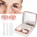 Portable Contact Lens Container Box with Mirror Tweezers & Cleaning Holder - Travel Kit in Pink | Ideal for International Shipping - Buy Online on GoSupps.com