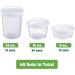 48 Sets Combo Plastic Deli Containers with Airtight Lids - 8oz, 16oz, 32oz - Food Storage/Soup Containers - Buy Online on GoSupps.com