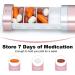 Weekly Travel Pill Organizer - Cute 7 Day Pill Box for Vitamins & Supplements - Colorwing Pink Medicine Case - Perfect Gift for Office Trip Gym - Buy Online on GoSupps.com
