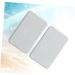 Amosfun 2pcs Diatomite Soap Pad Silicone Soap Holder Soap Dishes for Bathroom Soap Silicone Pad Soap Holder for Shower Rectangle Grey 13*8cm - Buy Online on GoSupps.com