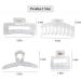 CHAOBANG 4 pcs Transparent Hair Clips - Strong Hold Interlocking Clips for Thick/Fine/Thin Hair - Women's Large and Small Hair Clips - Buy Online on GoSupps.com