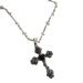 Oralgo's unique heart rose necklace cross-trailer gothic style collarbone chain crucifix trailer accessory jewelry metal