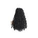 10 Inch New Butterfly Locs Crochet Hair 6 Packs Super Light Weight Soft Locs Short Faux Loc Distressed Braids(2 Off Black) 10 Inch (Pack of 6) 2(Off Black)