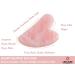 Pink Quartz Gua Sha Tool for Face, Eyes, Body - Jade Stone Facial Massage Tool for Skin Care - Reduce Puffiness and Wrinkles - Buy Online on GoSupps.com