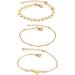 COLLBATH 3pcs Bracelets Bracelet Gold Chain Bracelet Women Lady Bracelet Wristband Friendship - Buy Online on GoSupps.com