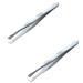 Vadillo 2X Silver Tone Stainless Steel 3.5 inch Length Tweezer for Eyebrow
