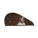 English Pointer Dog with Vintage American Flag Microfiber Hair Towel with Button Soft Absorbent Hair Towel Wrap for Curly Hair Fast Drying Hair Turban for Women Girls English Pointer Dog With Vintage American Flag One Size