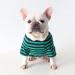 BT BEAR Classic Striped Dog Pajamas | Soft Cotton Overalls for Bulldogs & Small Dogs | Size M - Green - Buy Online on GoSupps.com