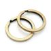 CRAFTMEMORE Key Rings Quality Keychain Rings Metal Flat Split Rings for Car Keys Attachment DIY Leathercraft 10pcs VTKR (1 (25mm) KR34  Brushed Brass) 1 (25 mm) KR34 Brushed Brass