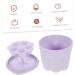 Angoily 4 Sets Makeup Brush Cleaning Bowl Makeup Brush Cleaner Kit Makeup Brush Washing Too Brush Cleaning Tool Makeup Cleaner Scrubber Cosmetics Brush Mat Wash Bowl Self Made Tpr - Buy Online on GoSupps.com