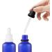 Zeoabsy 10ml Frosted Blue Glass Pipette Bottles - Set of 6 for Essential Oils & Aromatherapy - Empty Drip Bottles with White Lock Ring - Buy Online on GoSupps.com
