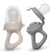 KIDSco. Baby Food Feeder Pacifier Set 2 pcs | Baby Fruit Feeder Teething Pacifier | Food Grade Silicone Infant Food Feeder for Babies | BPA Free | 2 Extra Silicone Nipples Original Feeder