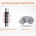 Folding Underarm Adult Crutches with Damping Spring Comfortable Medical Crutch with Double Shock Absorber Height Adjustable Aluminum Alloy Surprise Gift - Buy Online on GoSupps.com