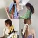 Pack of 2 White Satin Knotted Bow Hair Scrunchies for Women and Girls - Buy Online on GoSupps.com