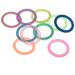Fenteer 10 O-Rings Silicone Baby Pacifier Chain Clips Colorful