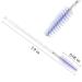 300PCS Disposable Mascara Wands Spoolie Brush Crystal Eyebrow Brushes Eyelash Extension Applicator | Makeup Kits - White-Light Purple - Buy Online on GoSupps.com