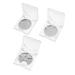 FOMIYES 14pcs Transparent Blush Box Diy Makeup Concealer Empty Eyeshadow Pan Case Travel Power Lipstick