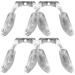 Fomiyes 4 pieces glasses nose glasses air chamber glasses pad saddle brilliant parts nose pads nose braid for glasses soft nose pads saddle lane pads child jar glass pebbles