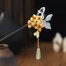 Blue Chinese Japanese Hair Stick Retro Wooden Hairpin Flower Hair Chopsticks Vintage Tassel Hair Stick Wedding Party Hair Stick Hanfu Hairpins Hair Styling Pins Hair Accessories - Buy Online on GoSupps.com