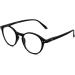 Muunel Blue light blocking glasses Essilor lenses Luca UVAllBlue Antireflex Filter UV ray/glare Women Round Shape Black -4.5 x - Buy Online on GoSupps.com