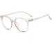 Buy Retro KY959 Oval Myopia Glasses Frame for Women - Stylish 0.50 Transparent Blue Large Frame - Buy Online on GoSupps.com
