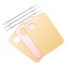 TOYANDONA 3 Palettes de Maquillage avec Spatules en Acier Inoxydable Plateaux de M lange en Acrylique Transparent Rose et Dor Ensemble 6 Pi ces pour Fond de Teint Fard Paupi res et