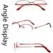 Dibako Anti Blue Light Reading Glasses - Stylish Vintage HD Round Readers (+2.50) - Ladies Sunglasses & Reading Aids - Buy Online on GoSupps.com
