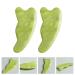 Uonlytech 2pcs Jade Gua Sha Scraping Board for Face & Body Massage - Natural Xiuyan Jade 10.7x4.7x0.5CM - Buy Online on GoSupps.com