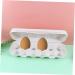 LABRIMP Food Serving Tray 2pcs Egg Tray Holder with Lid Drawer Organizer with Lid Egg Holer Storage Box Egg Carton Portable Grey 30X11CM - Buy Online on GoSupps.com