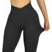 SUUKSESS Women Seamless High Waisted Yoga Pants, Medium Black | Butt Lifting Crossover Leggings for Workout - Buy Online on GoSupps.com