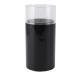 Essential Oil Diffuser USB Fine Mist 3D Flame Candle Light Aromatherapy Humidifier for Bedroom Living Room Car (Black)
