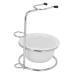 Stainless Steel Shaving Stand Set | Beard Brush Holder & Foam Bowl | Premium Men's Shaving Accessories - Buy Online on GoSupps.com