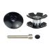 PLATT Bike Headset Top Cap Aluminum Alloy Headset Star Nut Stem Cap Fits 1-1/8" Stems and Forks black