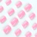 SQUARE Barbie Pink Press On Nails - Extra Short Glossy Nude Acrylic False Nails for Women & Girls - Full Cover Stick On Nails - Manicure Art Decorations - Light Pink (24 Pack) - Buy Online on GoSupps.com